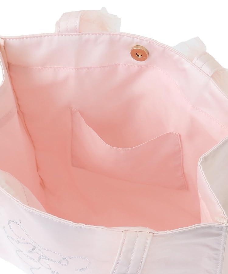 メゾンドフルール　チュールハンドルラインストーン　ボストン　ピンク　バッグ メゾン ド フルール Maison de FLEUR チュールハンドルライン